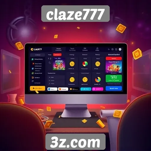 Interface e experiência do usuário no site claze777